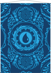 Magic the Gathering CCG: Mana 7 Wall Scroll Island